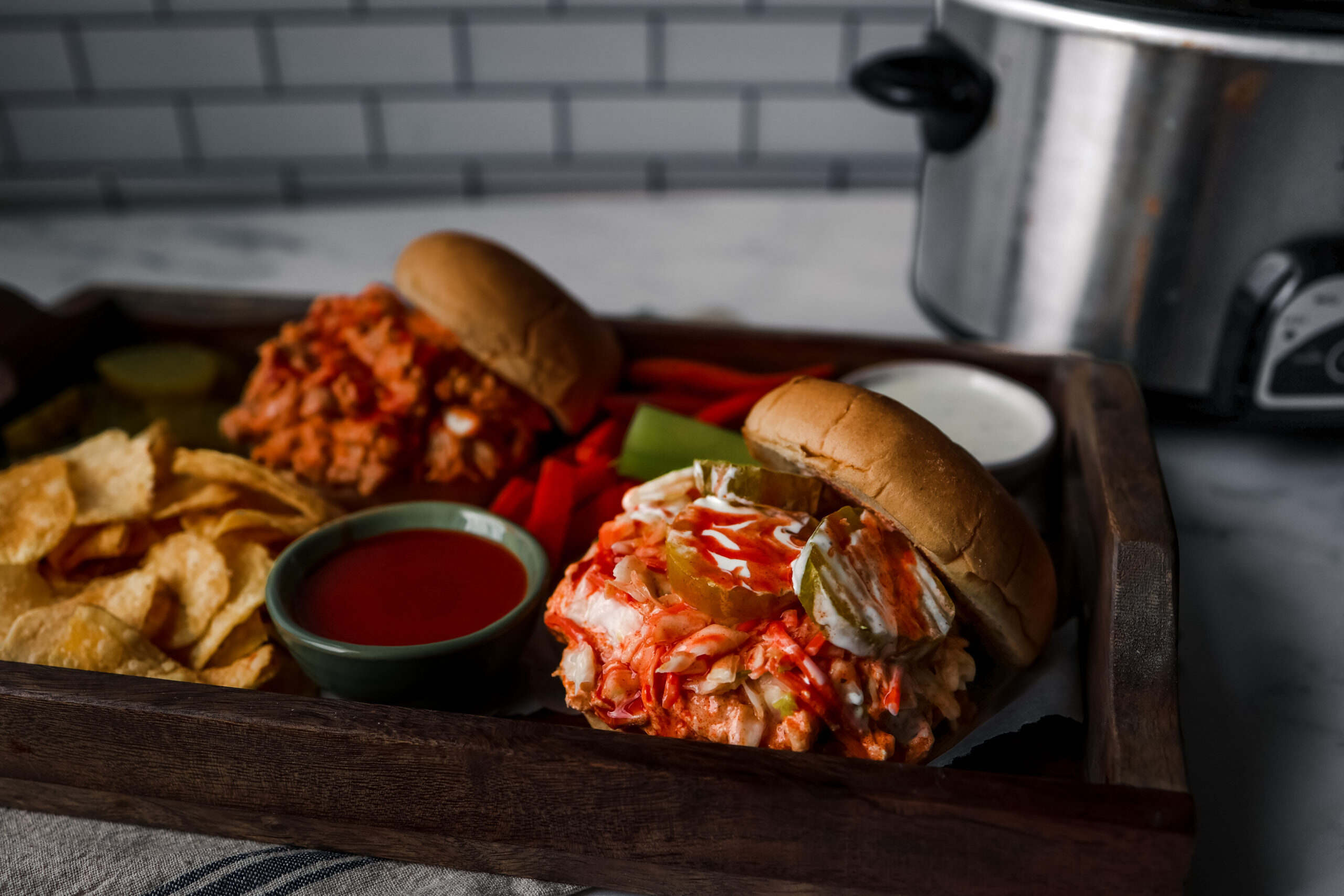 slow-cooker-buffalo-chicken-sandwiches-recipe